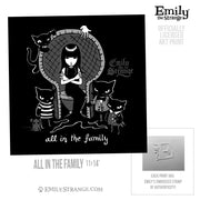 All in the Family 12x12" Art Print Framed or Unframed