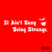 Being Strange Red Fitted Tee