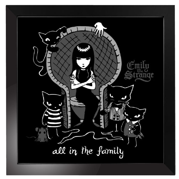 All in the Family 12x12" Art Print Framed or Unframed
