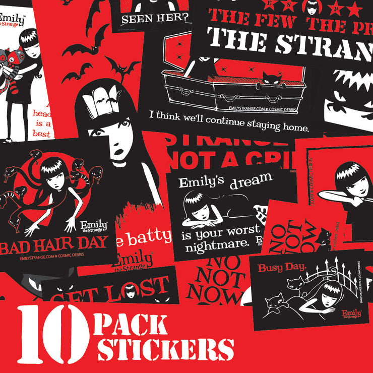 10-Pack Emily Stickers