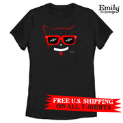 Cool Cat Black Fitted Tee