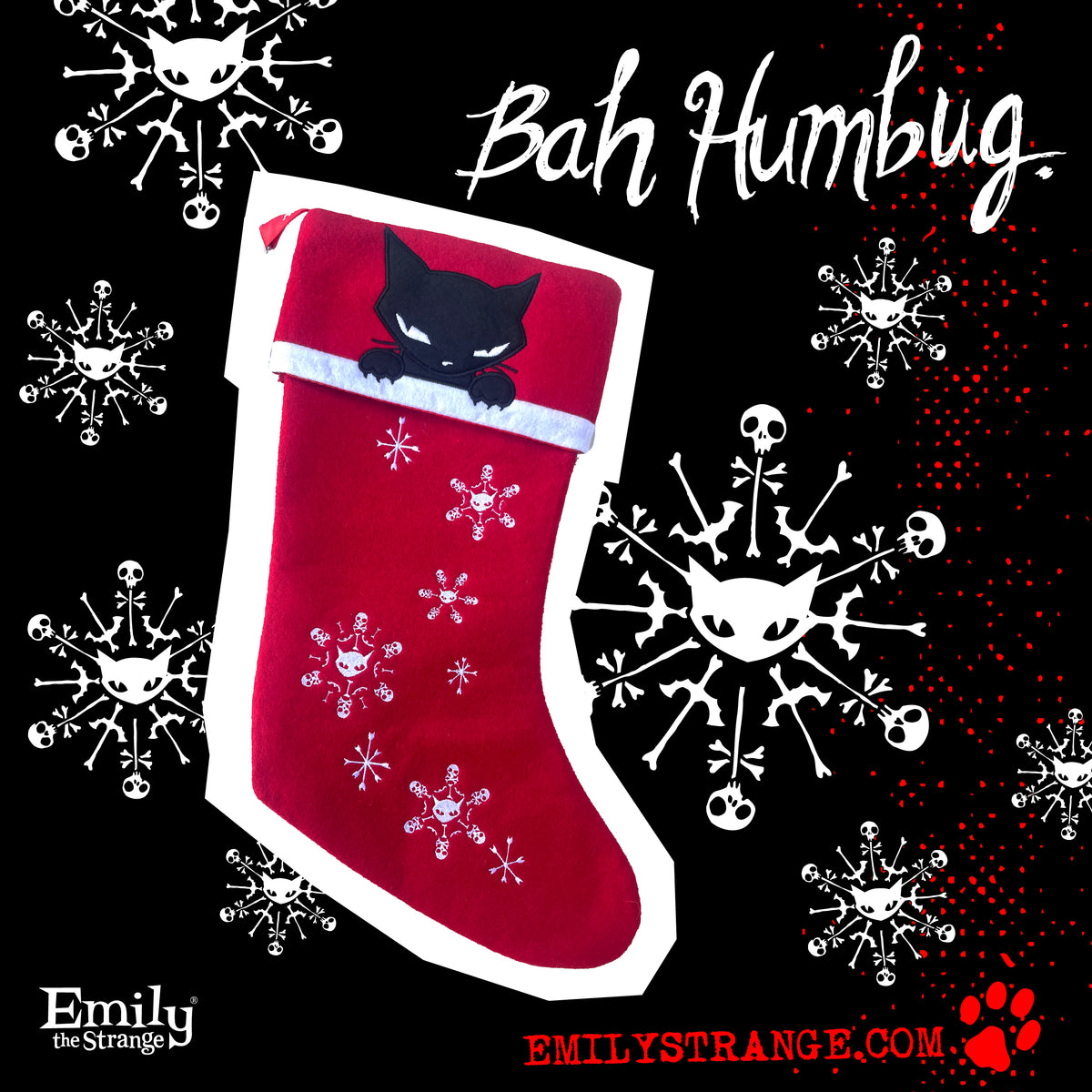 Emily The Strange Holiday Stocking