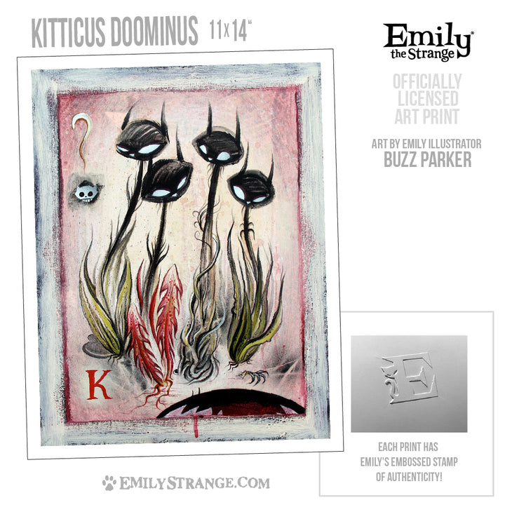Kitticus Doominus 11x14" Art Print Framed or Unframed