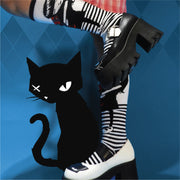 Best Friends Kitty Chex 2 Pair Knee-High Socks