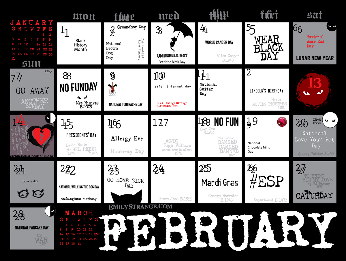 2027 Emily the Strange Calendar