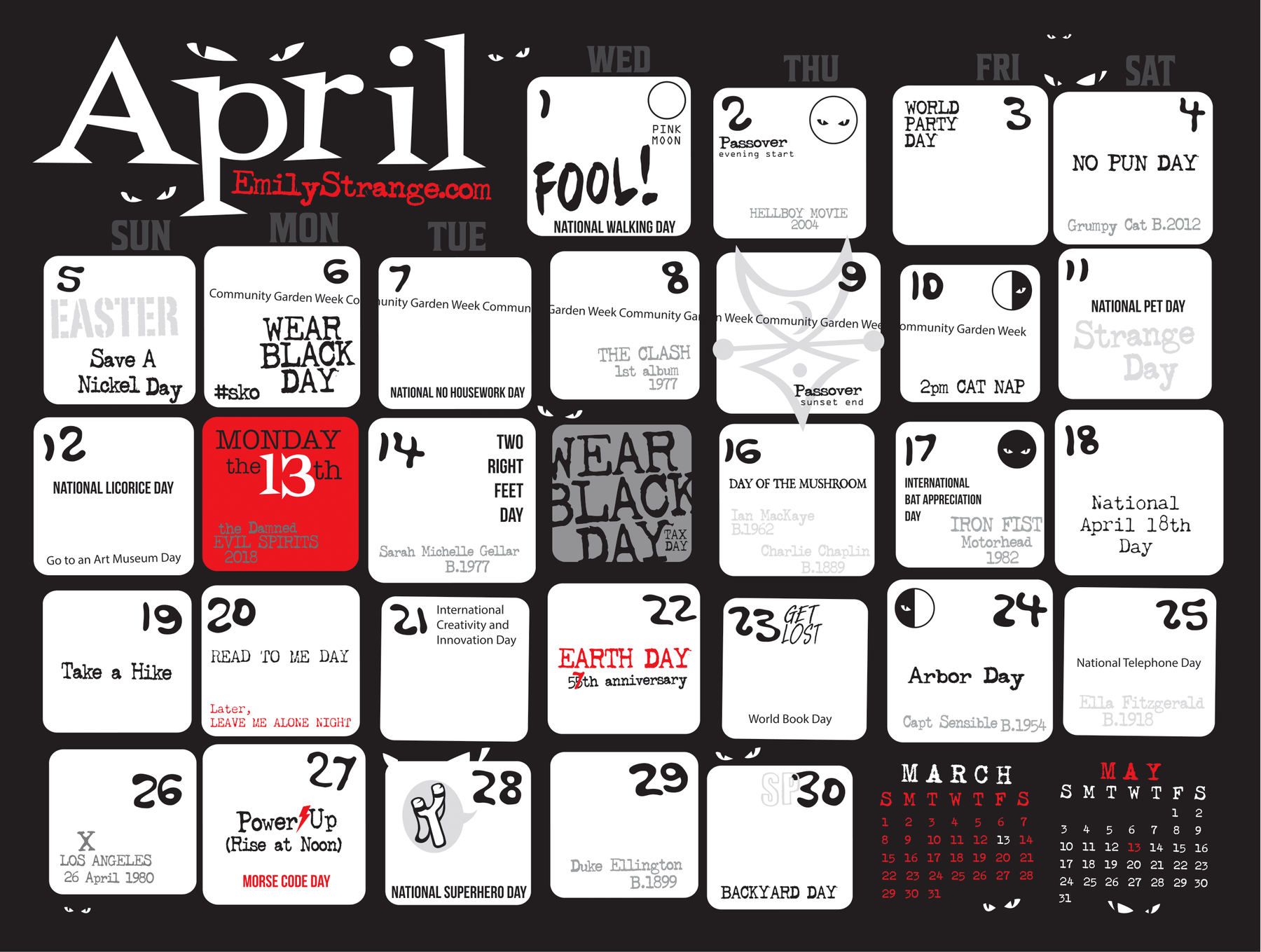 2026 Emily The Strange Calendar 2026-emily-the-strange-calendar