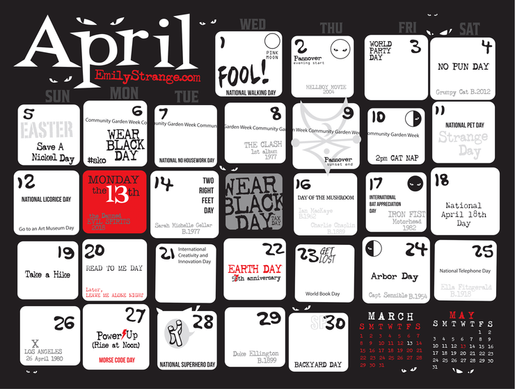 2026 Emily the Strange Calendar