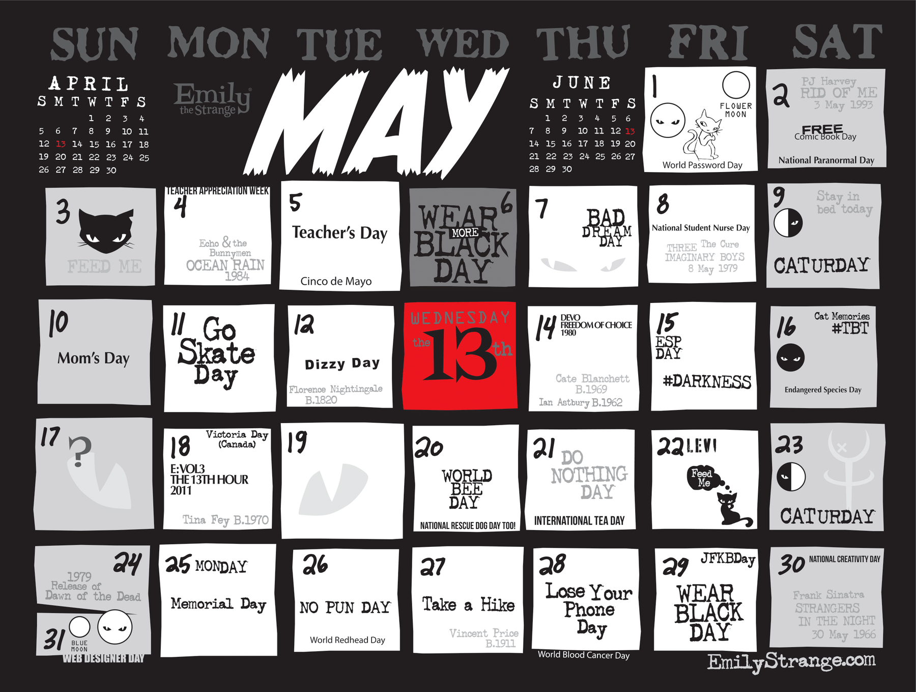 2026 Emily The Strange Calendar 2026-emily-the-strange-calendar