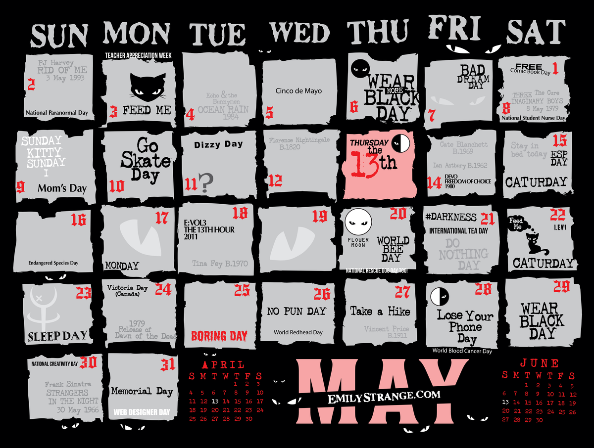 2027 Emily the Strange Calendar
