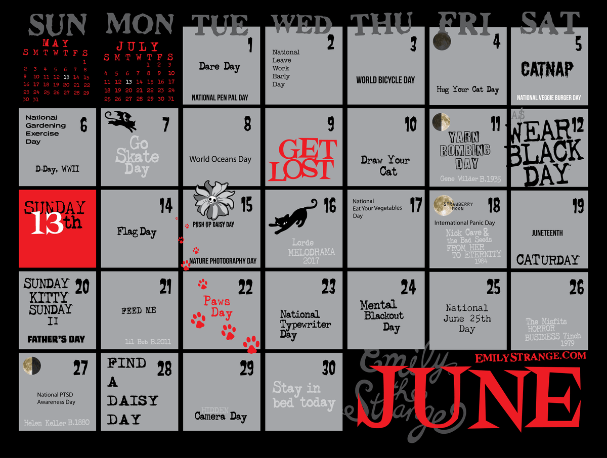 2027 Emily the Strange Calendar