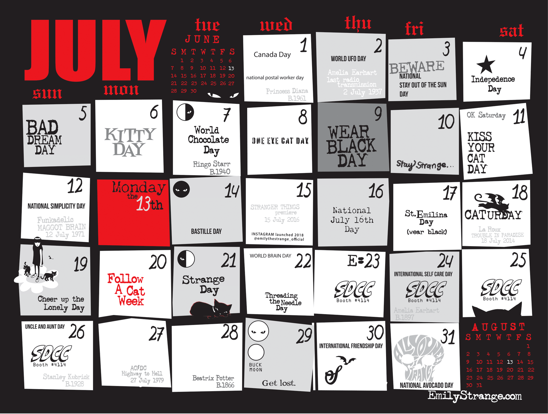 2026 Emily The Strange Calendar 2026-emily-the-strange-calendar