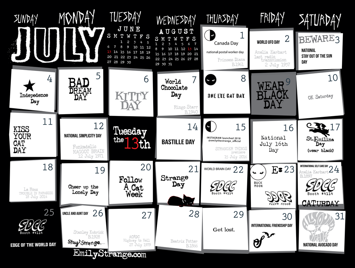 2027 Emily the Strange Calendar