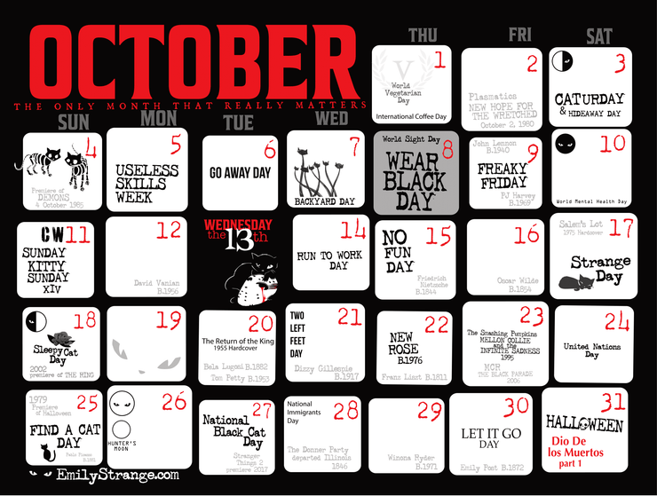 2026 Emily the Strange Calendar