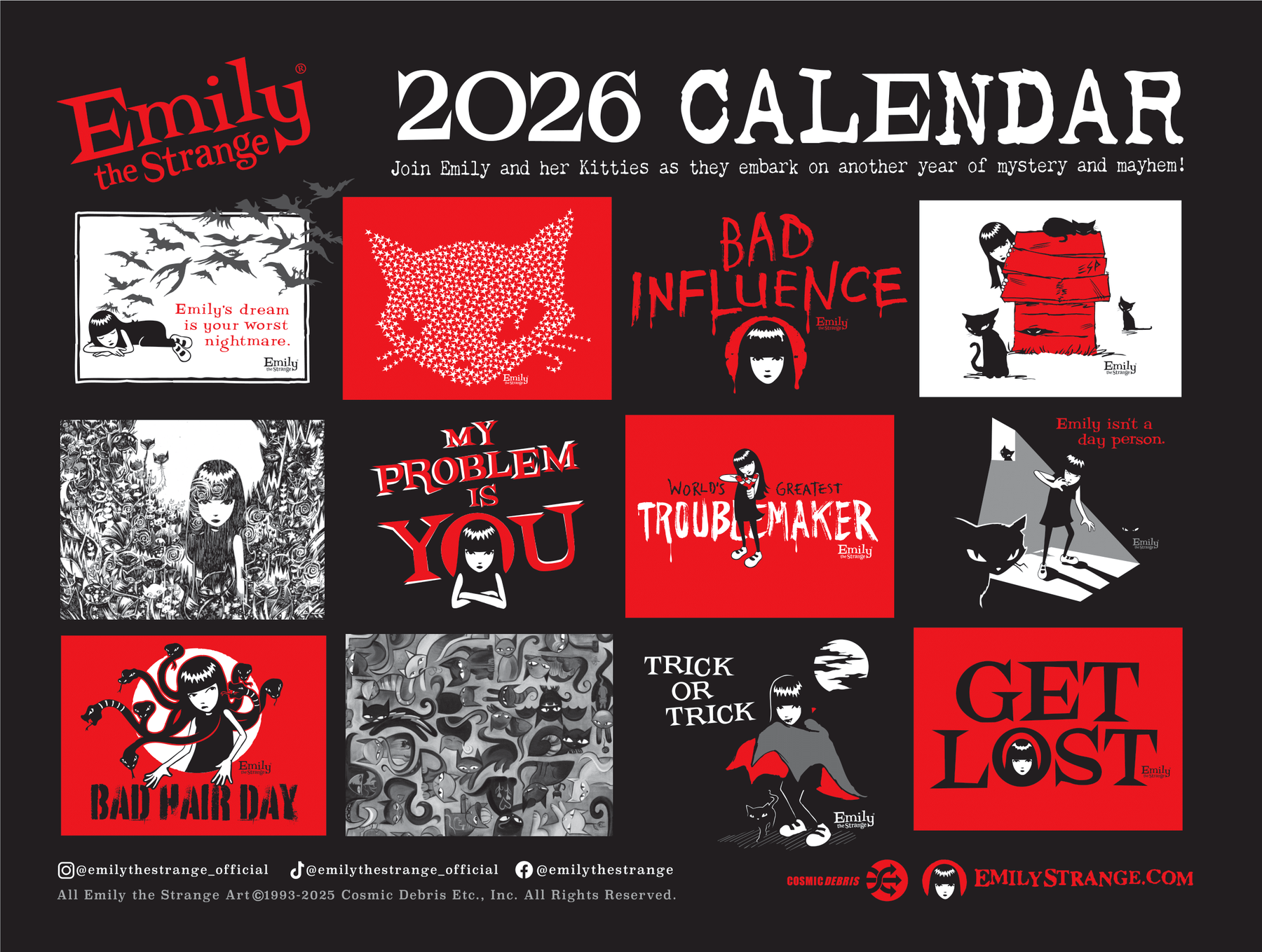 2026 Emily The Strange Calendar 2026-emily-the-strange-calendar