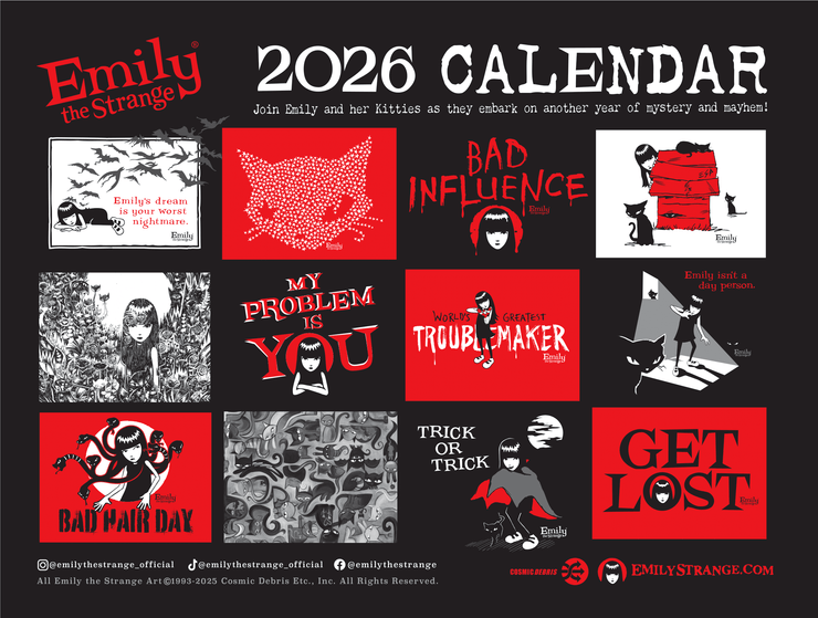 2026 Emily the Strange Calendar