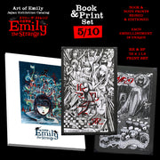 The Art of Emily The Strange Japanese Exhibition Catalog & Print Set 5/10