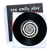 See Emily Play 45rpm 7inch vinyl +RARE Stickers