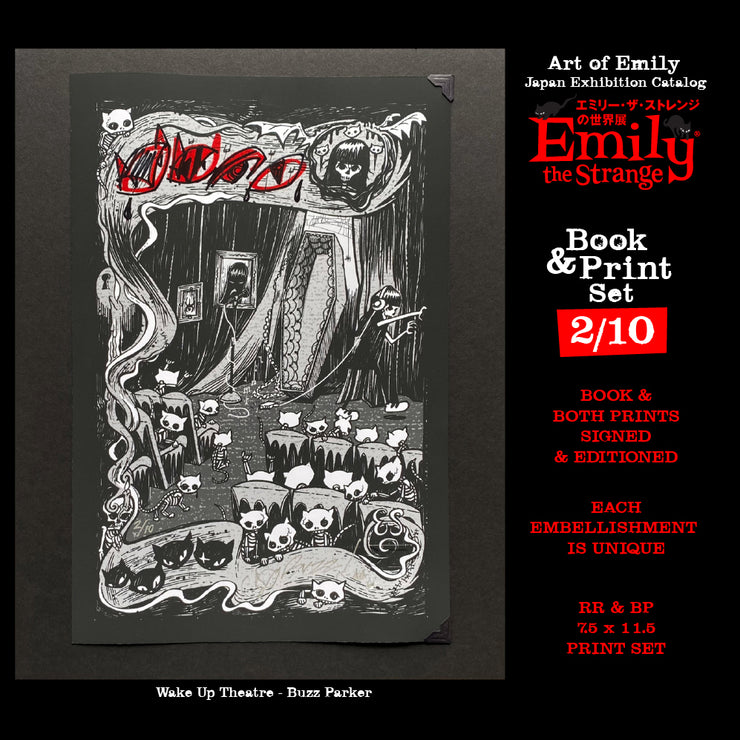 The Art of Emily The Strange Japanese Exhibition Catalog & Print Set 2/10