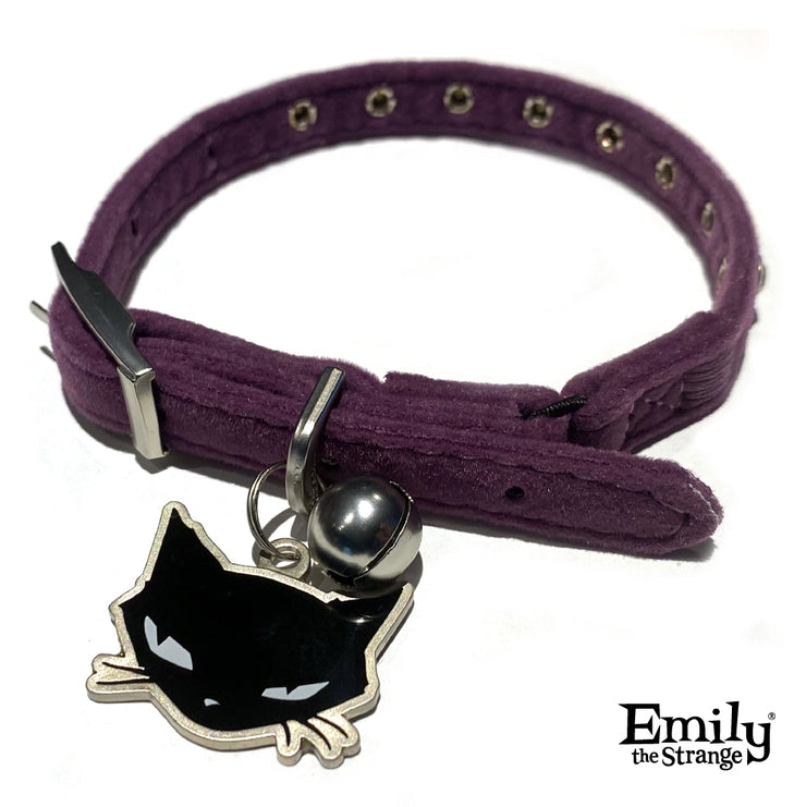 Purple Rhinestone Kitty Cat Collar