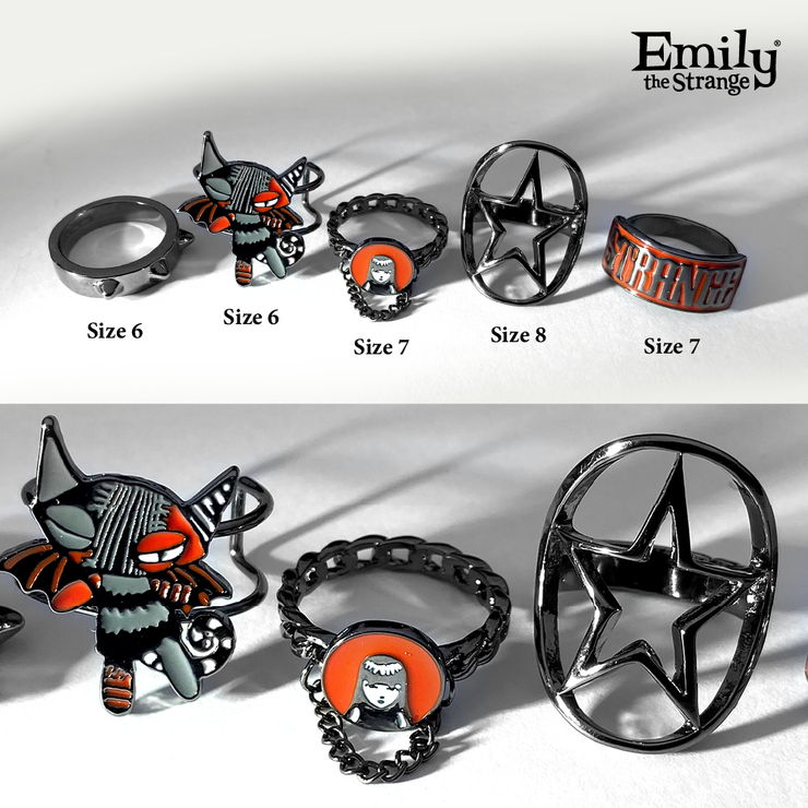 Emily the Strange Ring Set