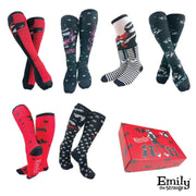 Emily The Strange Knee High Socks 6 Pair Gift Box