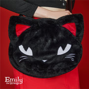 Emily The Strange Fuzzy Cat Head Bag