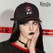 Emily The Strange Red Stitch Baseball Cap
