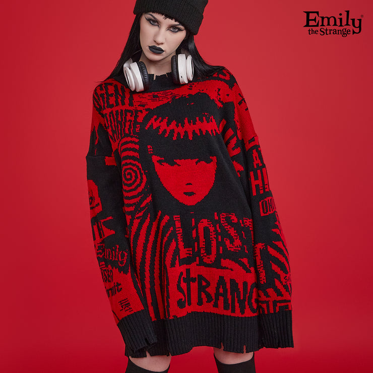 Emily Rocks Poster Intarsia Sweater