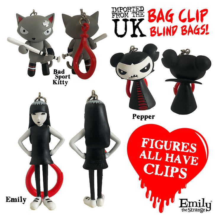 Emily the Strange Bag Clips Blind Box