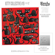Kitty Collective #19 12x12" Art Print Framed or Unframed