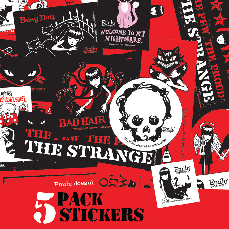 NEW 5-Pack Emily Stickers