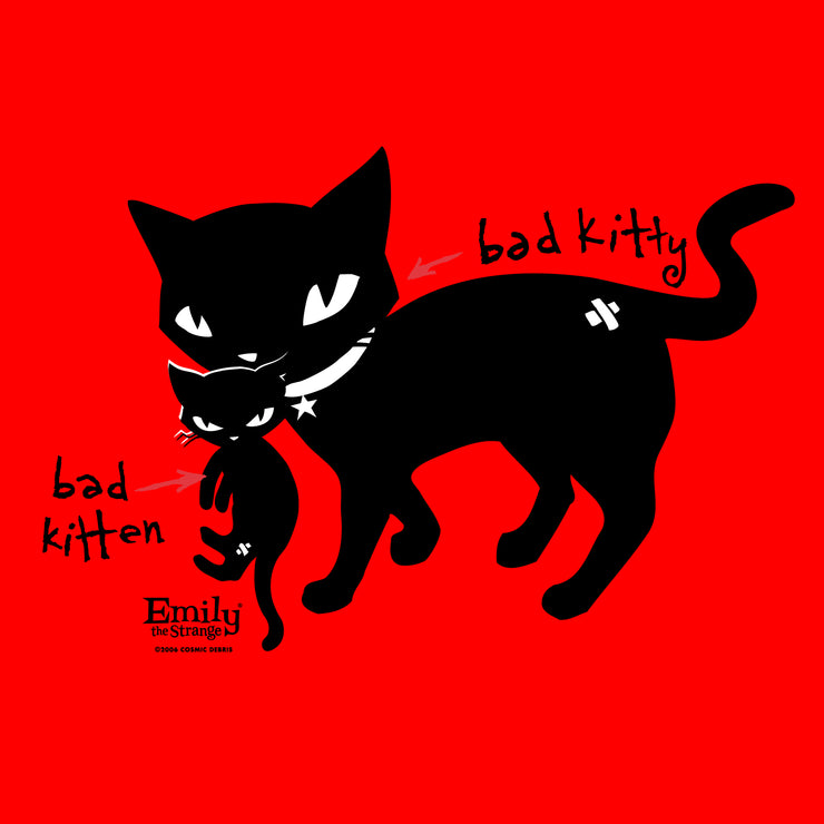 Bad Kitty Kitten Red Unisex Tee