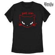 Pet Me Black Fitted Tee