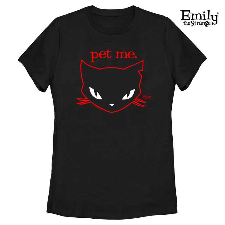 Pet Me Black Fitted Tee
