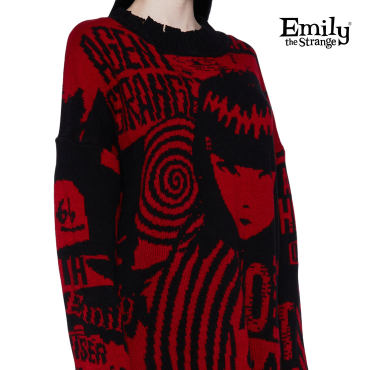 Emily Rocks Poster Intarsia Sweater