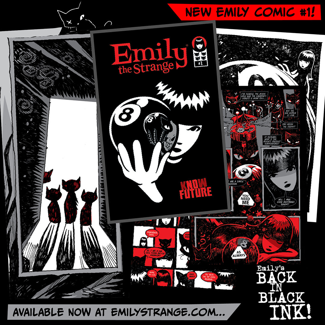 Emily The Strange Clothing, Books, Accessories, Art & Attitude!