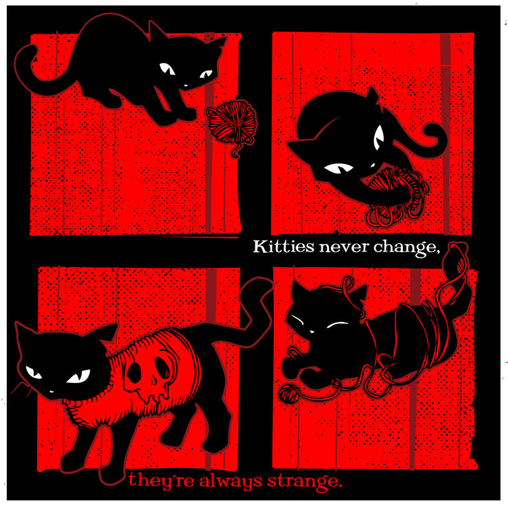 Kitties Never Change 12x12" Art Print Framed or Unframed