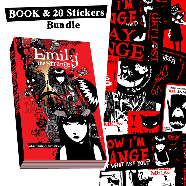 All Things Strange Paperback +20 Emily Stickers