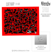 Cat Nap 11x14" Art Print Framed or Unframed