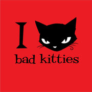 I HEART Bad Kitties Women's Fitted Tee