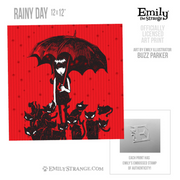 Rainy Day 12x12" Art Print Framed or Unframed