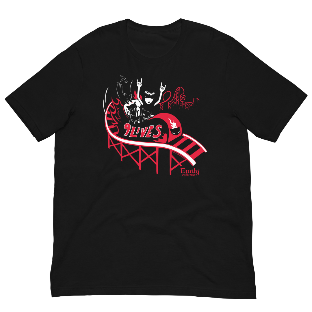 9 Lives Rollercoaster Tee