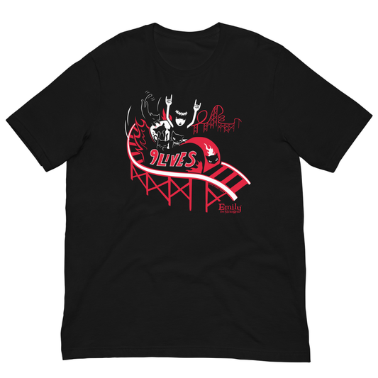 9 Lives Rollercoaster Tee