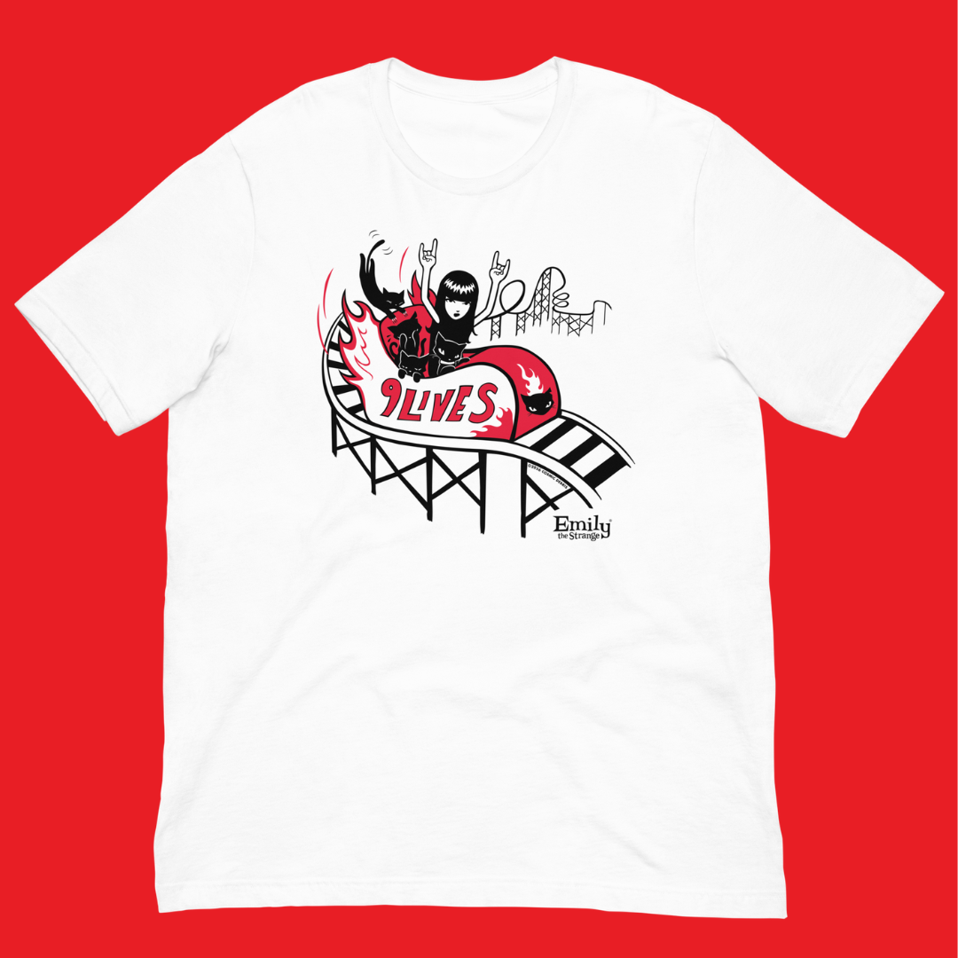 9 Lives Rollercoaster Tee