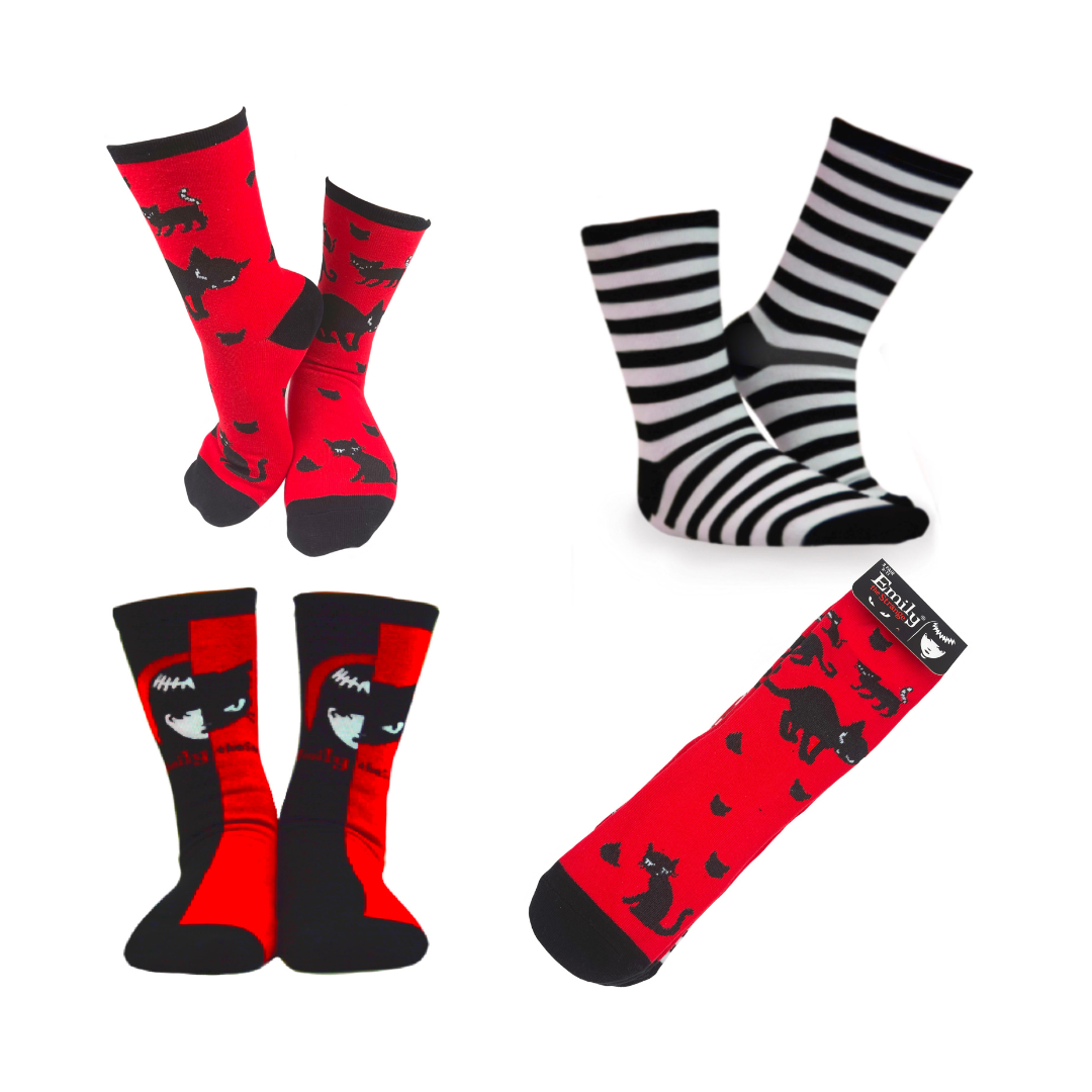Purrfect Pairing 3 Pair Crew Socks