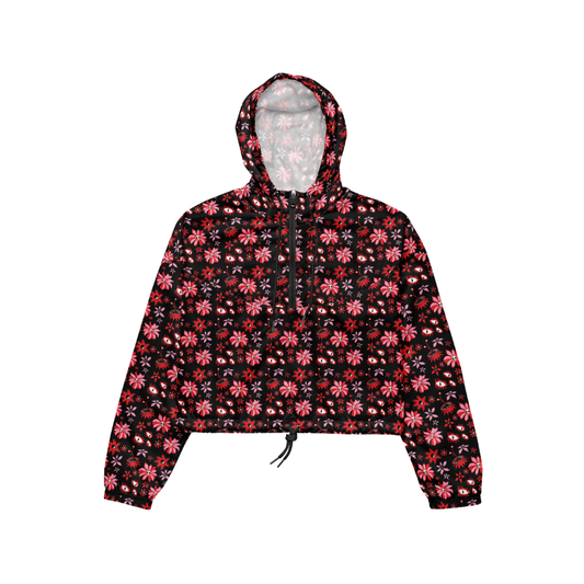 Strange Flowers Cropped Windbreaker