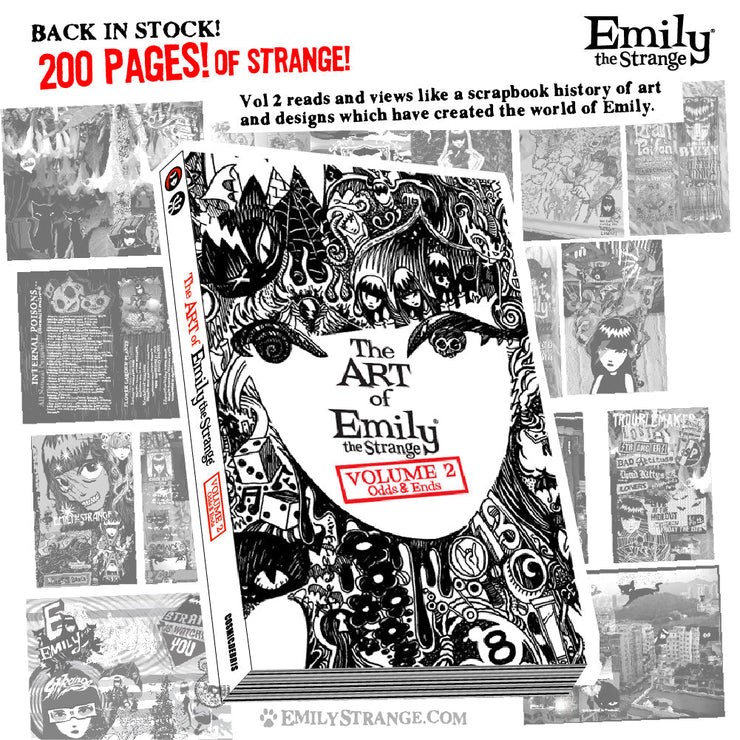 Emily The Strange Vol 2 Scrapbook History of Emily +10 Stickers