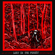 Lost In The Forest 12x12" Art Print Framed or Unframed