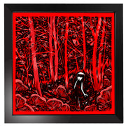 Lost In The Forest 12x12" Art Print Framed or Unframed