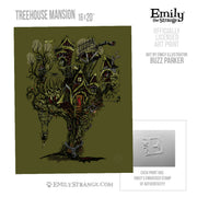 Treehouse Mansion #2/6 16x20 Embellished Art Print